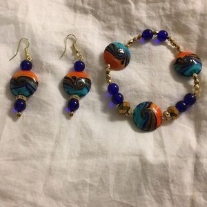 Handmade Bracelet and Earring set